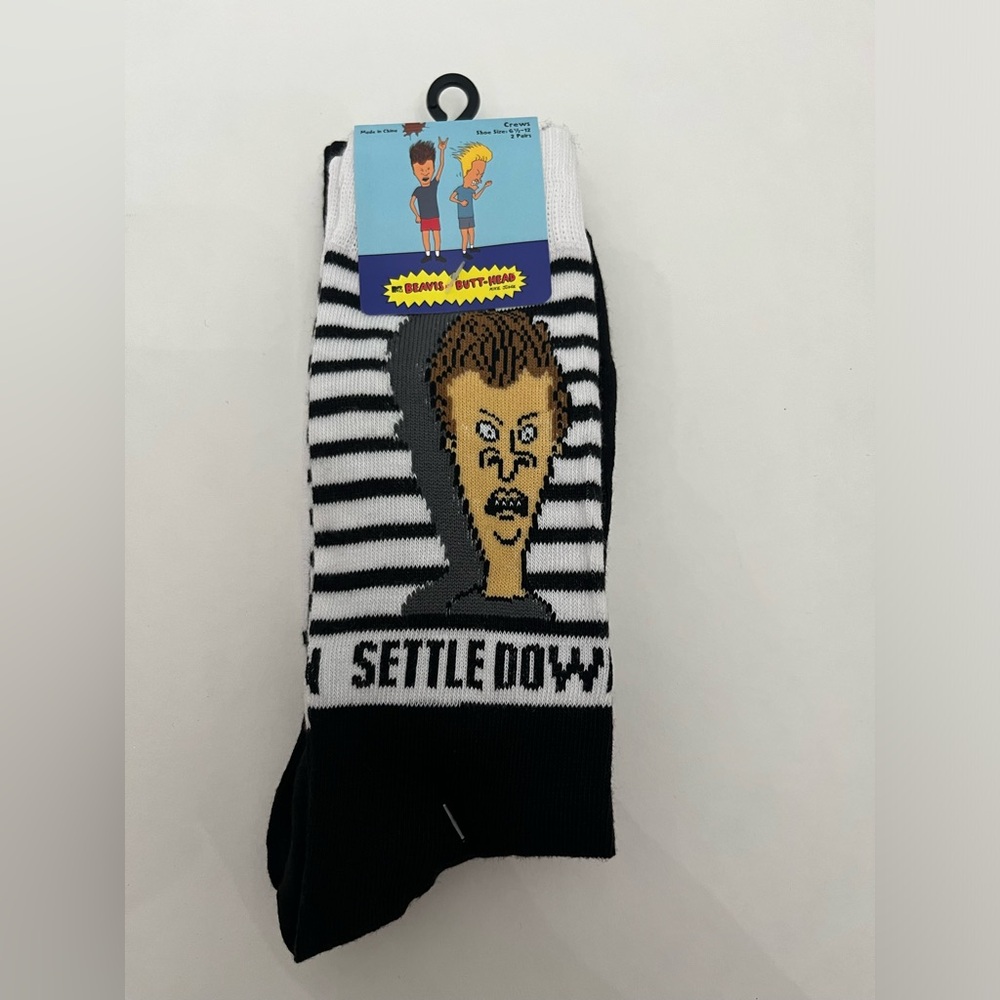 Beavis and Butt-head Socks 2 Pair